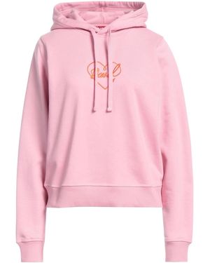 DIESEL Solid Color Hooded Sweatshirt - Pink