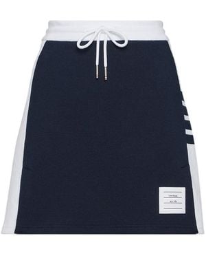 Thom Browne Classic Four Stripe Knit Mini Skirt - Blue