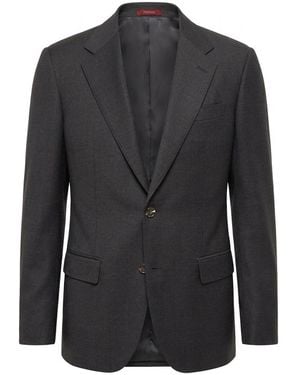 Gucci Single-Breasted Selvedge Wool Jacket - Black