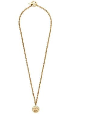 Patou Logo Engraved Necklace - White