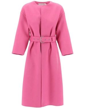 Dior Christian Double Faced Belted Waist Coat - Pink