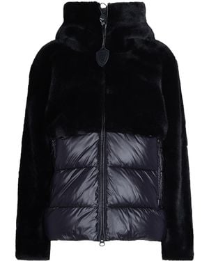 Blauer Usa Blauer Faux Fur Hooded Coat - Black