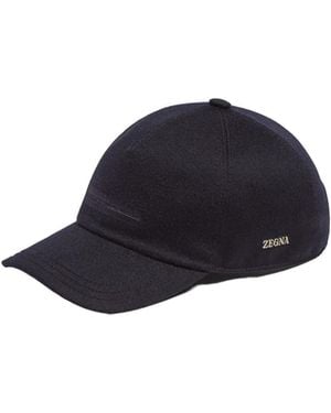 ZEGNA Double-Stripe Baseball Cap - Blue