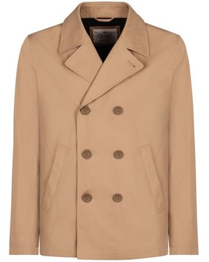Herno Pea Coat - Natural