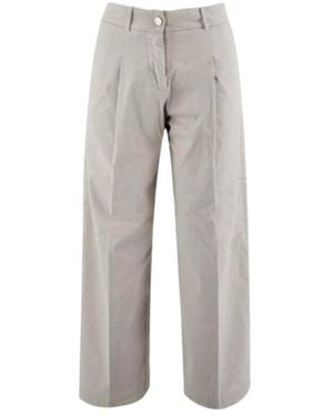 Fabiana Filippi Wide-Leg Cropped Trousers - Grey