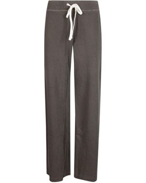 James Perse Wide Leg Sweatpants - Brown