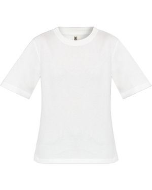 By Malene Birger Crewneck T-Shirt - White