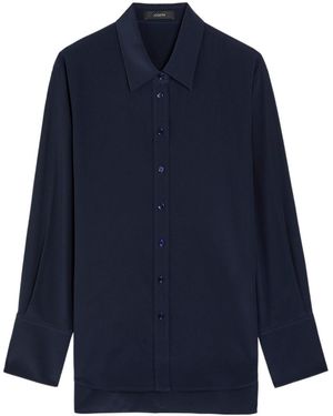 JOSEPH Joe Silk-Crepe Shirt - Blue