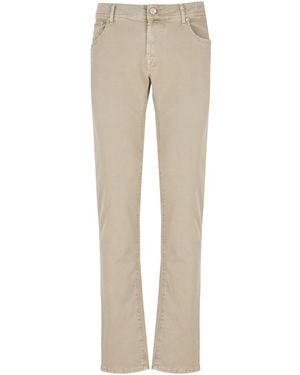 Jacob Cohen Belt Loops Slacks - Natural