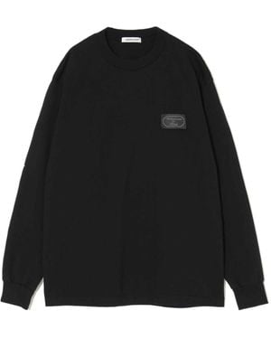 Undercover Logo-Patch Graphic-Print T-Shirt - Black