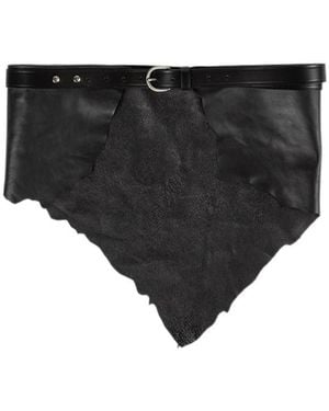 Ann Demeulemeester Romy Distressed-Finish Belt - Black