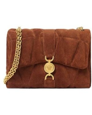 Versace Kleio Quilted Shoulder Bag - Brown
