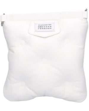 Maison Margiela Glam Slam Logo Patch Messenger Bag - White