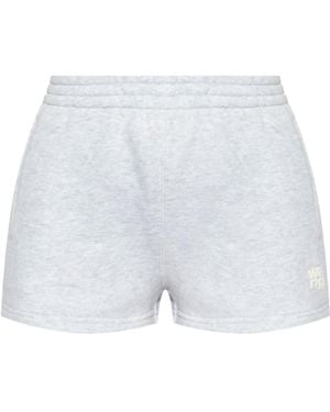 Alexander Wang T Cotton Shorts - White