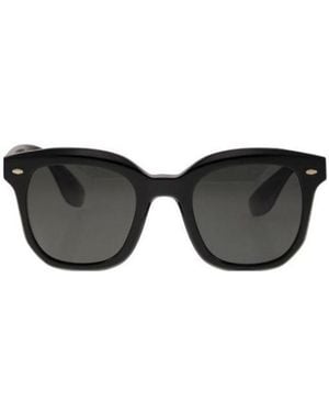 Brunello Cucinelli Round-Frame Sunglasses - Black