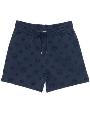 CASABLANCA Tennis Club Logo Shorts - Blue