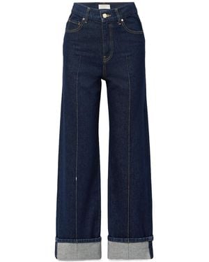 Ulla Johnson High-Waisted Straight-Leg Jeans - Blue