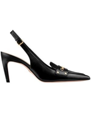 Dior Christian Boy Decolleté Slingback Pumps - Black