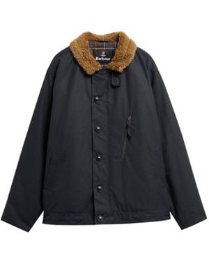 Barbour Macklow Waxed Jacket - Black