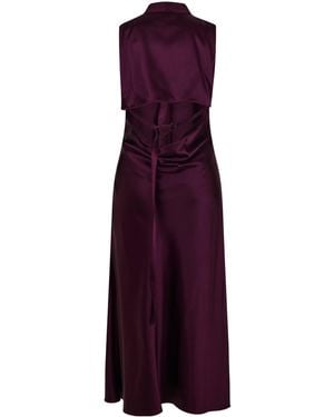 Off-White c/o Virgil Abloh Simple Long Dress - Purple