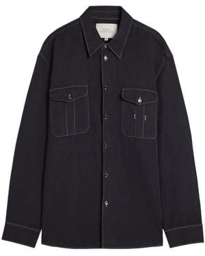 Studio Nicholson Louro Cotton And Linen-Blend Shirt - Black