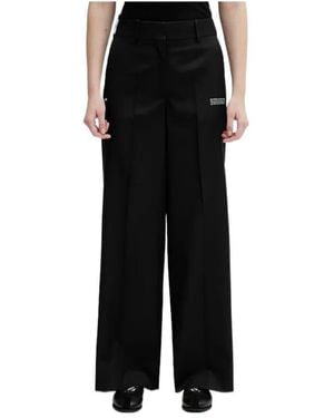 Off-White c/o Virgil Abloh Wide-Leg Trousers - Black