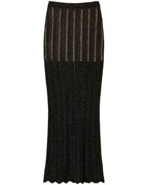 Twinset Knitted Maxi Skirt - Black