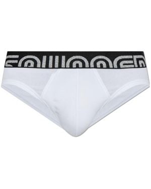 DSquared² Elastic Waist Briefs - White