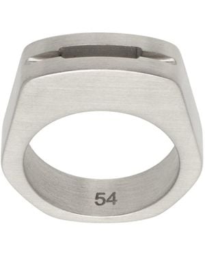 Rick Owens Debossed Ring - White