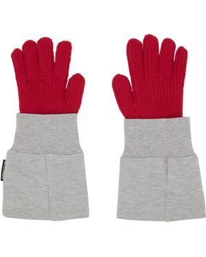 OTTOLINGER Deconstructed Sleeve Gloves - Red