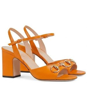 Gucci Horsebit Sandal - Orange