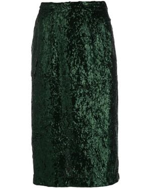 N°21 Sequined Pencil Skirt - Green