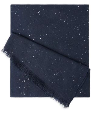 Brunello Cucinelli Fringed Scarf - Blue