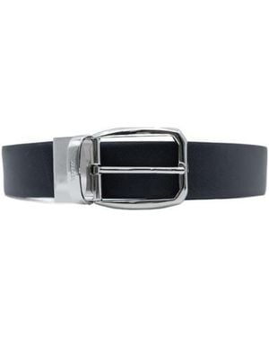 ZEGNA Logo Engraved Reversible Belt - White