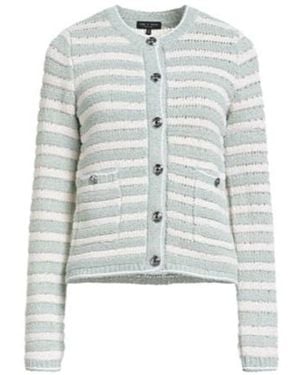 Rag & Bone Striped Long-Sleeved Knitted Sweater - Blue