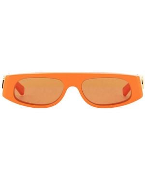 Gucci Eyewear Rectangle Frame Sunglasses - Orange