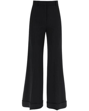 Moschino Mid-Rise Palazzo Pant - Black