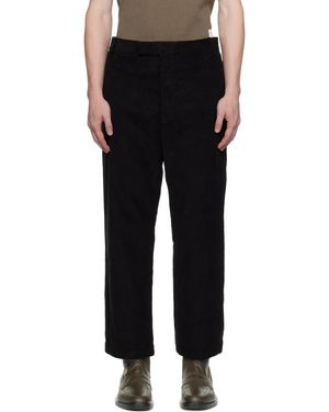 Thom Browne Corduroy Straight-Leg Trousers - Black