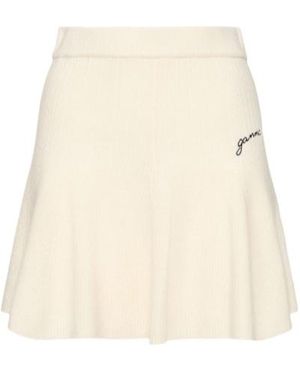 Ganni Mini Skirt - Natural