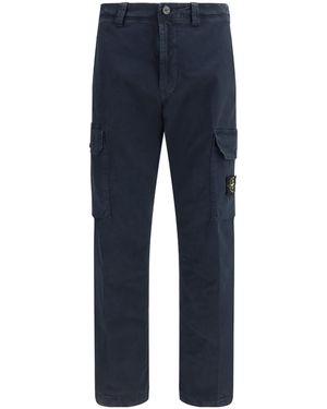 Stone Island Regular Cargo Trousers - Blue