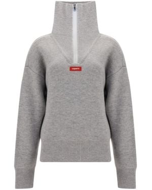 Coperni Logo Wool Sweater - Gray