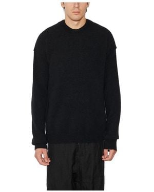 Uma Wang V-Neck Wool Cardigan - Black