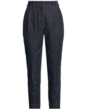 Brunello Cucinelli Plain Color Denim Pants - Blue
