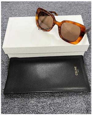 Celine Logo Sunglasses - Gray