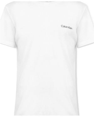 Calvin Klein Lightweight Short Sleeve T-Shirt - White