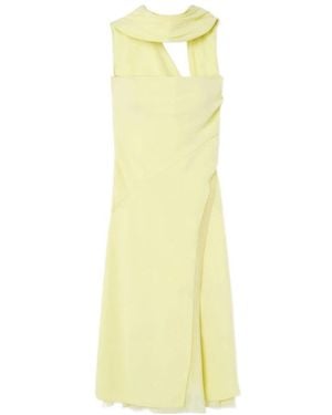 Versace Bustier Midi Dress - Yellow