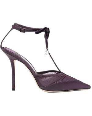 Jimmy Choo Afia Pointed Toe Court Shoes - Purple