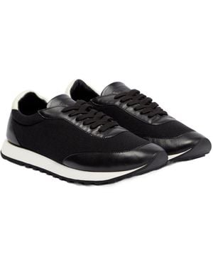 The Row Round-Toe Low-Top Trainers - Black