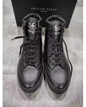 Philipp Plein Logo Boots - Gray