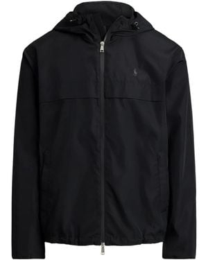 Polo Ralph Lauren Hooded Zip Windbreaker - Black